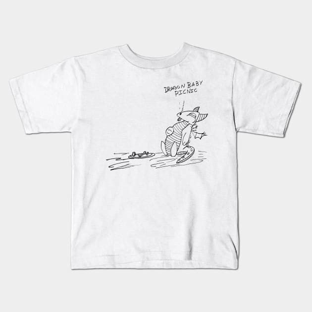 DRAGON BABY PICNIC Kids T-Shirt by MacSquiddles